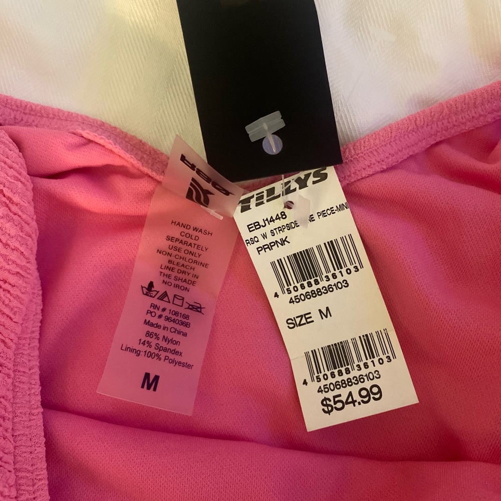 RSQ STRAPSIDE ONE PIECE SWIMSUIT NWT M - Picture 5 of 6